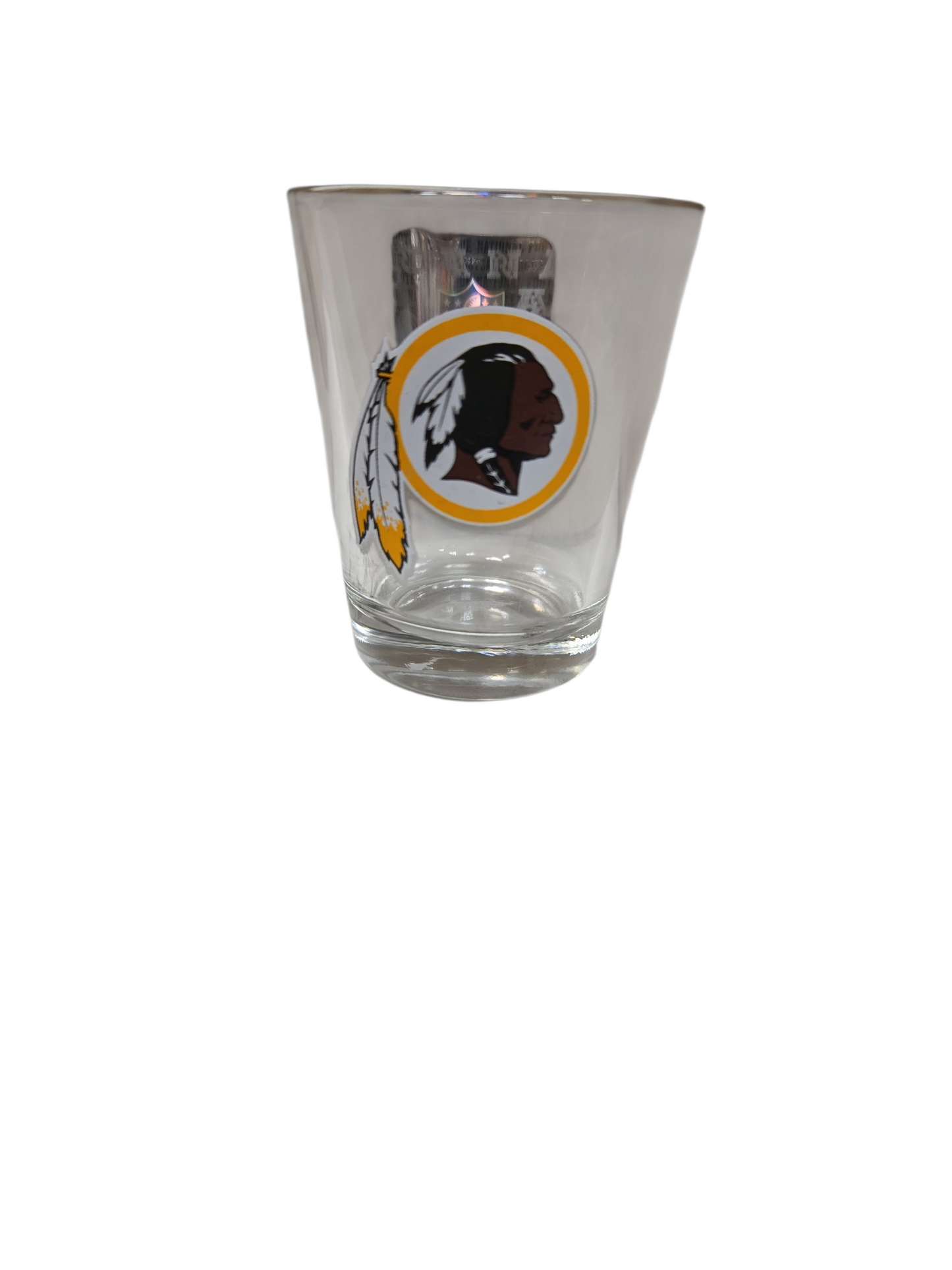 NFL Shot Glass 2oz Clear Commanders (1983-2020 Logo)