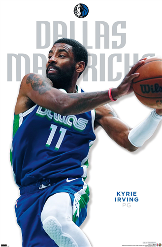 NBA Player Wall Poster Kyrie Irving Mavericks