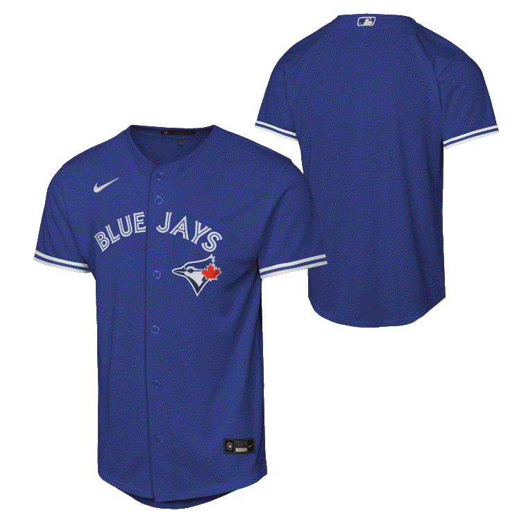 MLB Youth Blank Replica Jersey Alt Royal Blue Jays