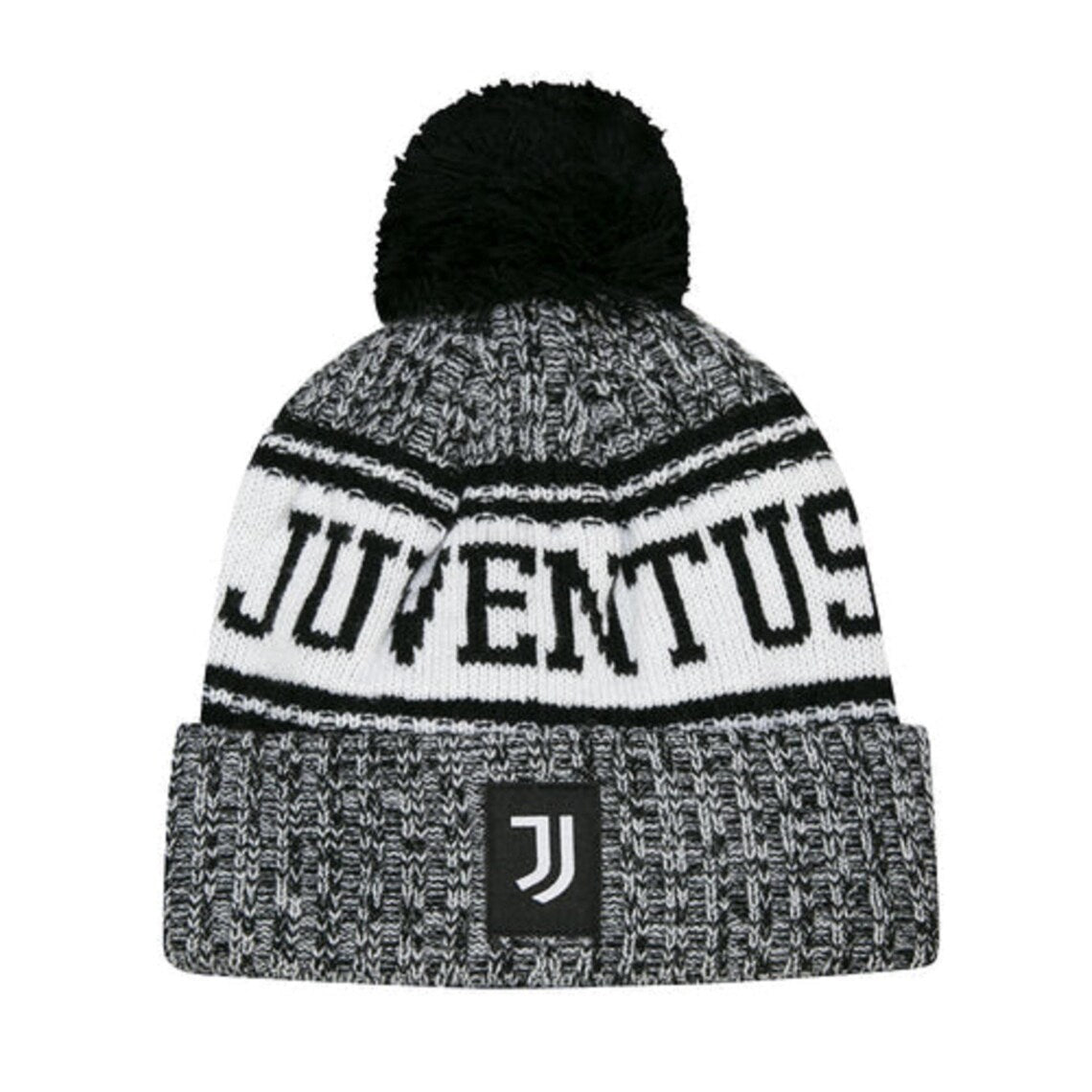 Serie A Knit Hat Cuffed Pom Heathered Juventus FC