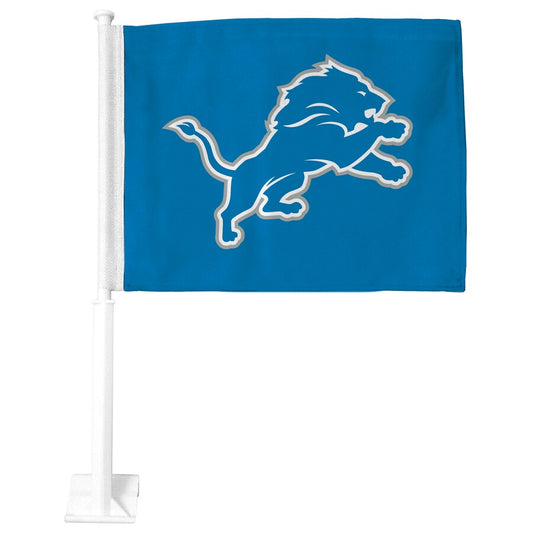 NFL Car Flag 11x15 Logo Lions