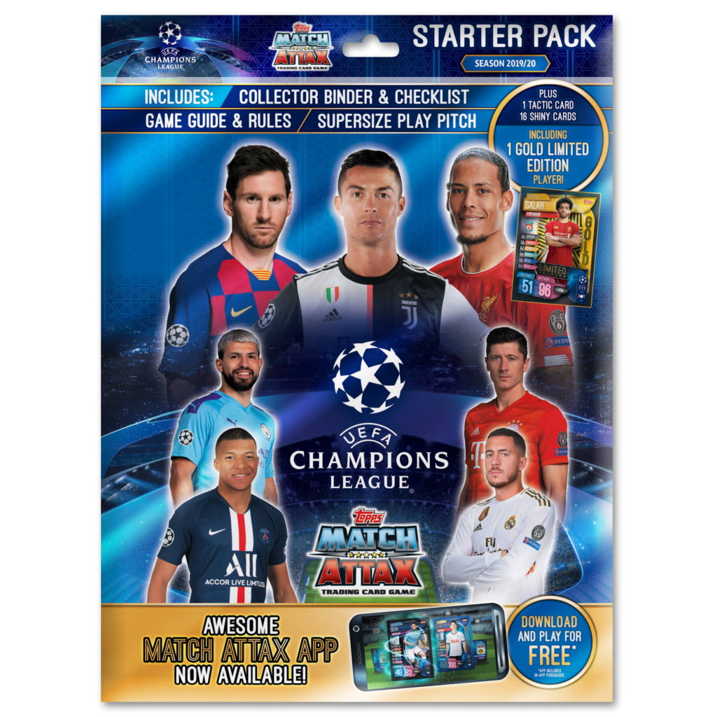 Topps Match Attax 2019-20 Starter Pack UEFA Champions League Cards