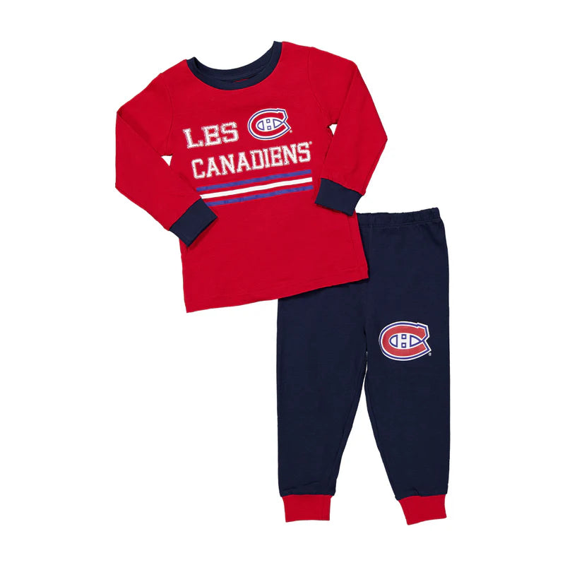 NHL Infant 2Pc PJ Set Navy & Red Canadiens