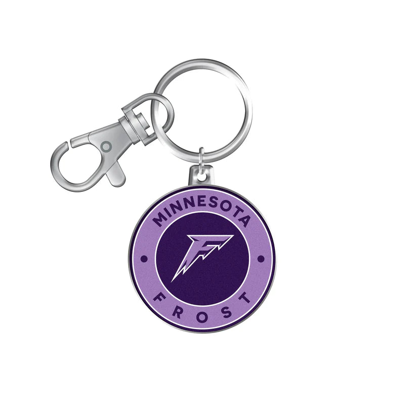 PWHL Keychain and Swivel Clip Logo Minnesota Frost