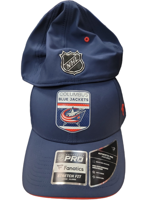 NHL Hat Authentic Structured Stretch Draft 2023 Blue Jackets