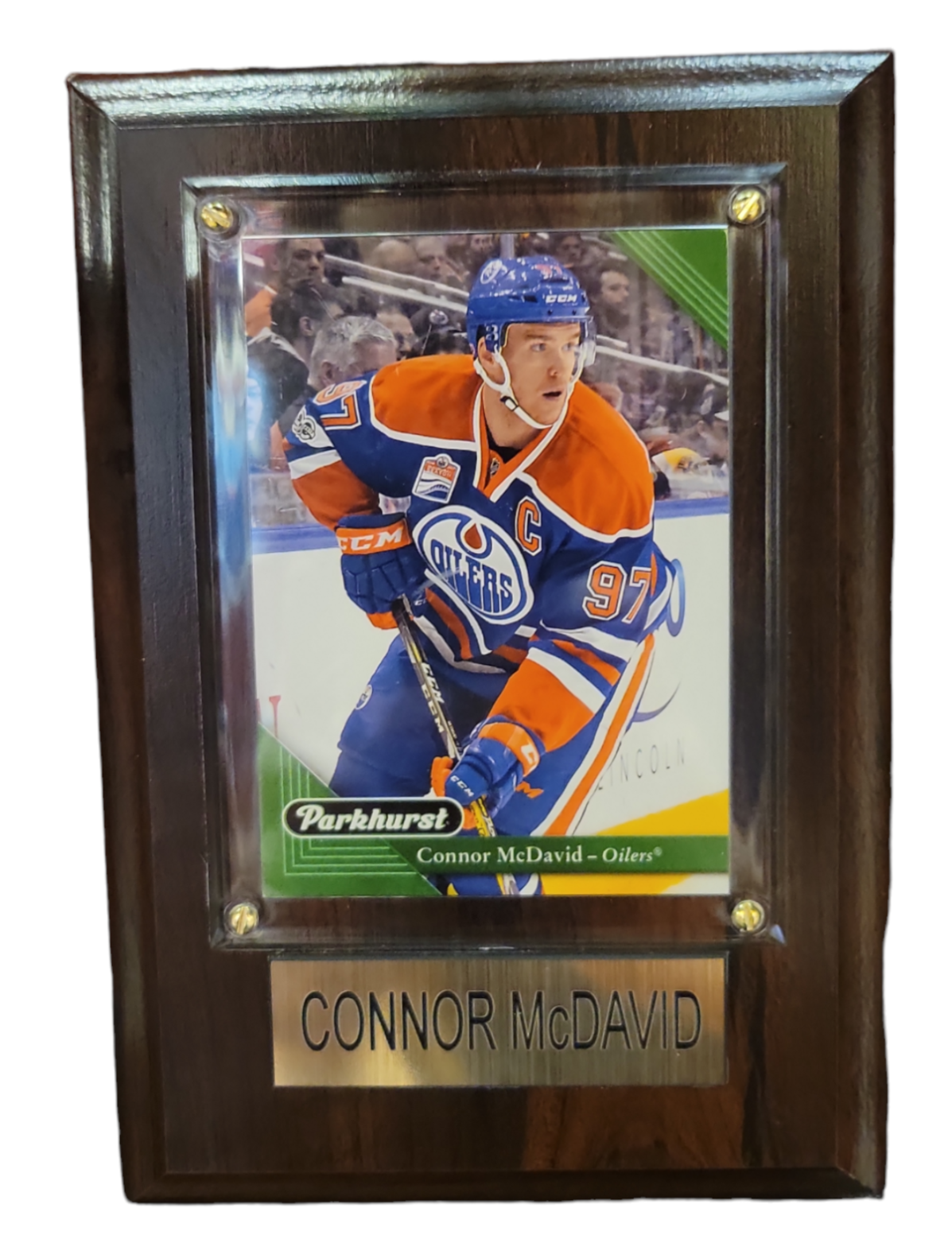 NHL Collectible Plaque with Card 4x6 Home Jersey Connor McDavid Oilers