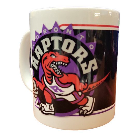 NBA Coffee Mug Subl. 11 Oz C-Handle White Heritage Raptors
