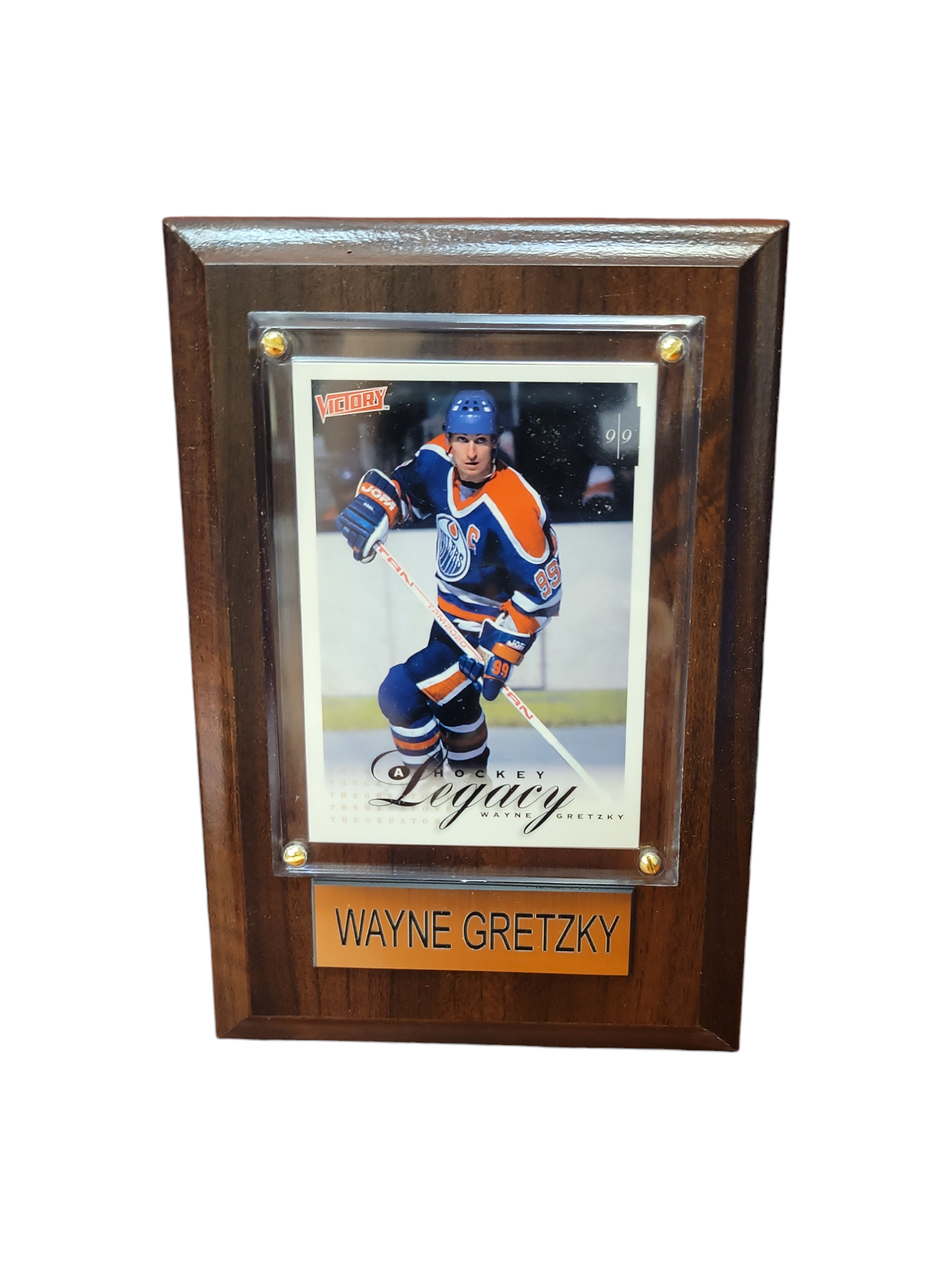NHL Collectible Plaque with Card 4x6 #404 Victory Legacy Wayne Gretzky Oilers