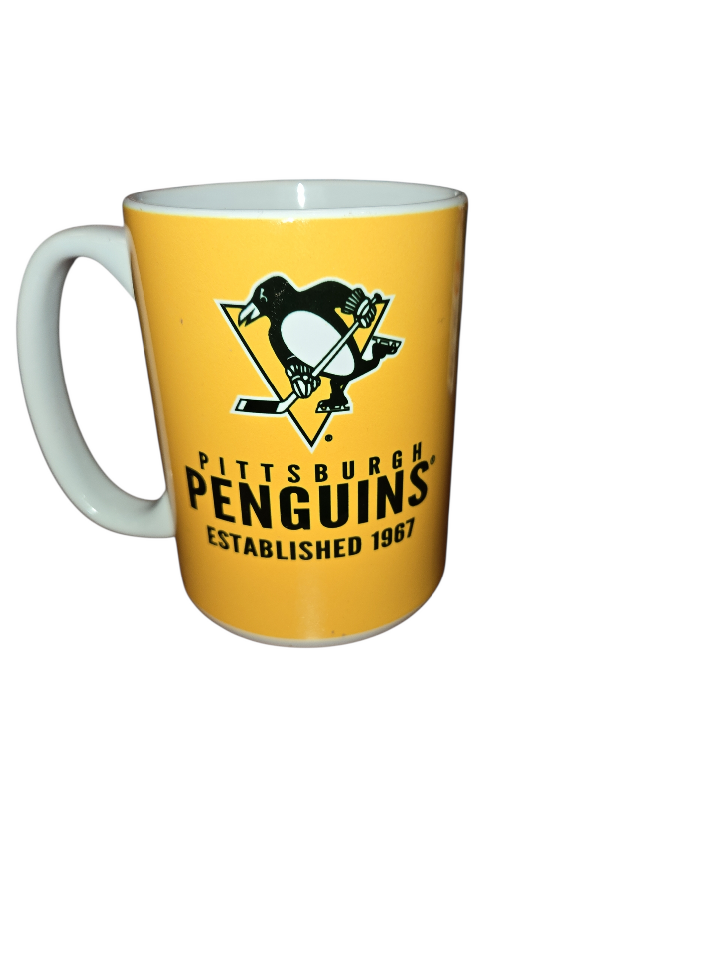 NHL Coffee Mug 15oz Logos To History Penguins