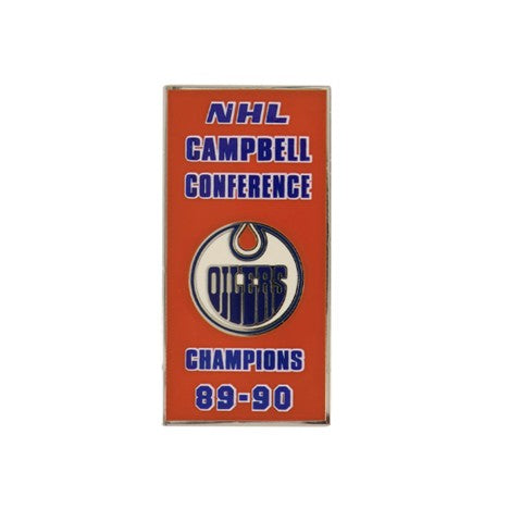 NHL Lapel Pin Campbell Conference Champs 89-90 Oilers