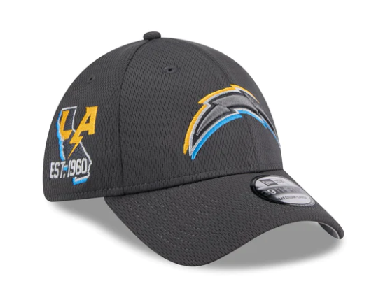NFL Hat 3930 Draft 2024 Grey Chargers