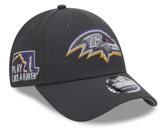NFL Hat 940 Draft 2024 Grey Ravens