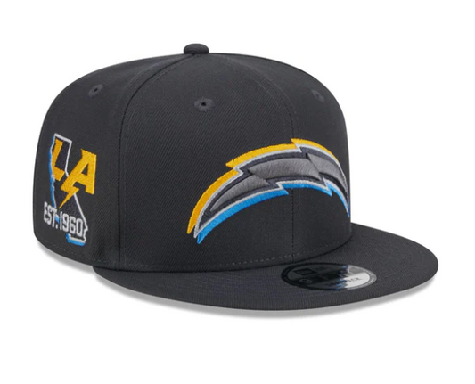NFL Hat 950 Snapback Draft 2024 Grey Chargers