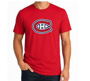 NHL T-Shirt Logo Red Canadiens