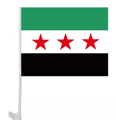 Country Car Flag Syria (Independence Flag)