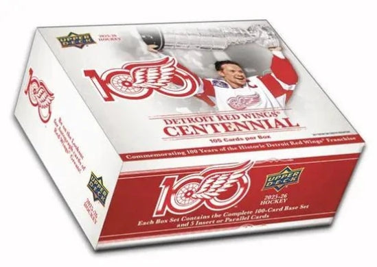 NHL Hockey Cards Red Wings Centennial Box Set 2025-26