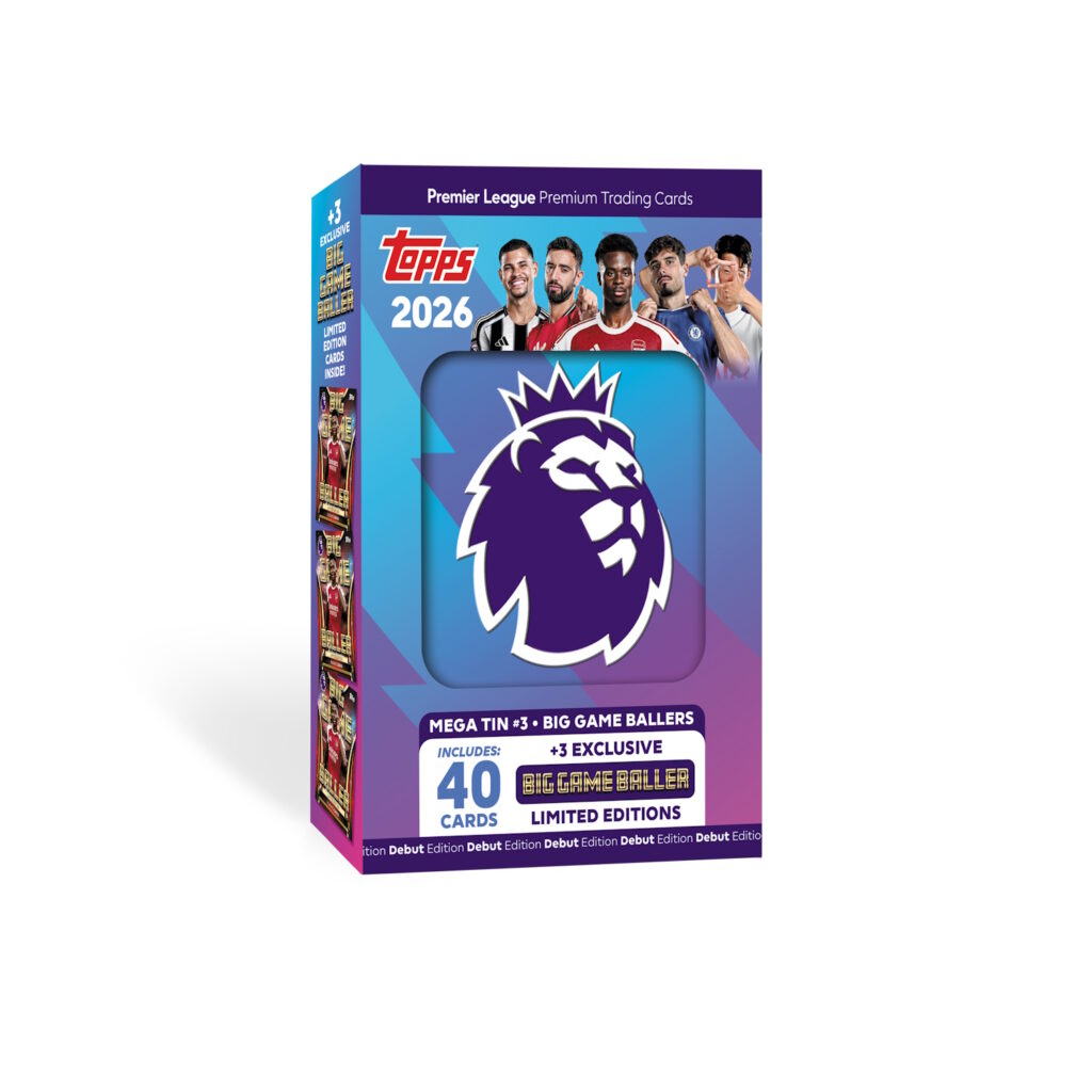 Topps Premier League Premium Trading Cards 2025-26 Mega Tin