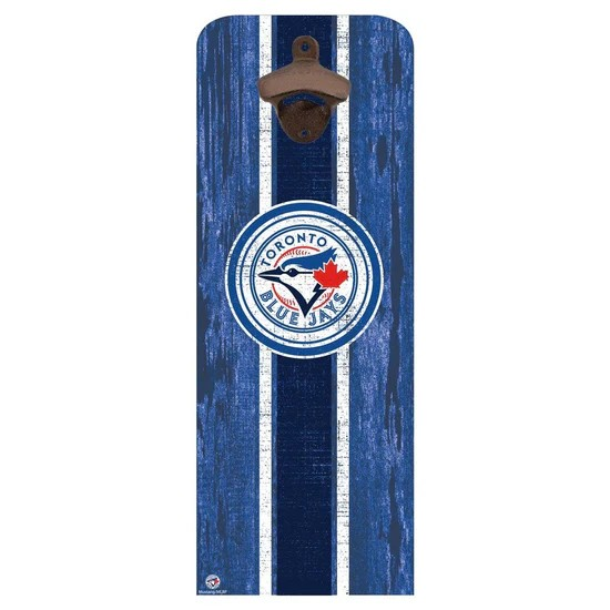 MLB Wall Mounted Bottle Opener Blue Jays