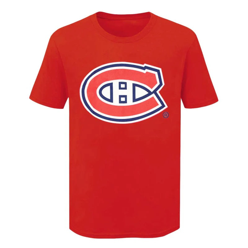 NHL Player T-Shirt Name and Number Cole Caufield Canadiens (2020-2024 Number)