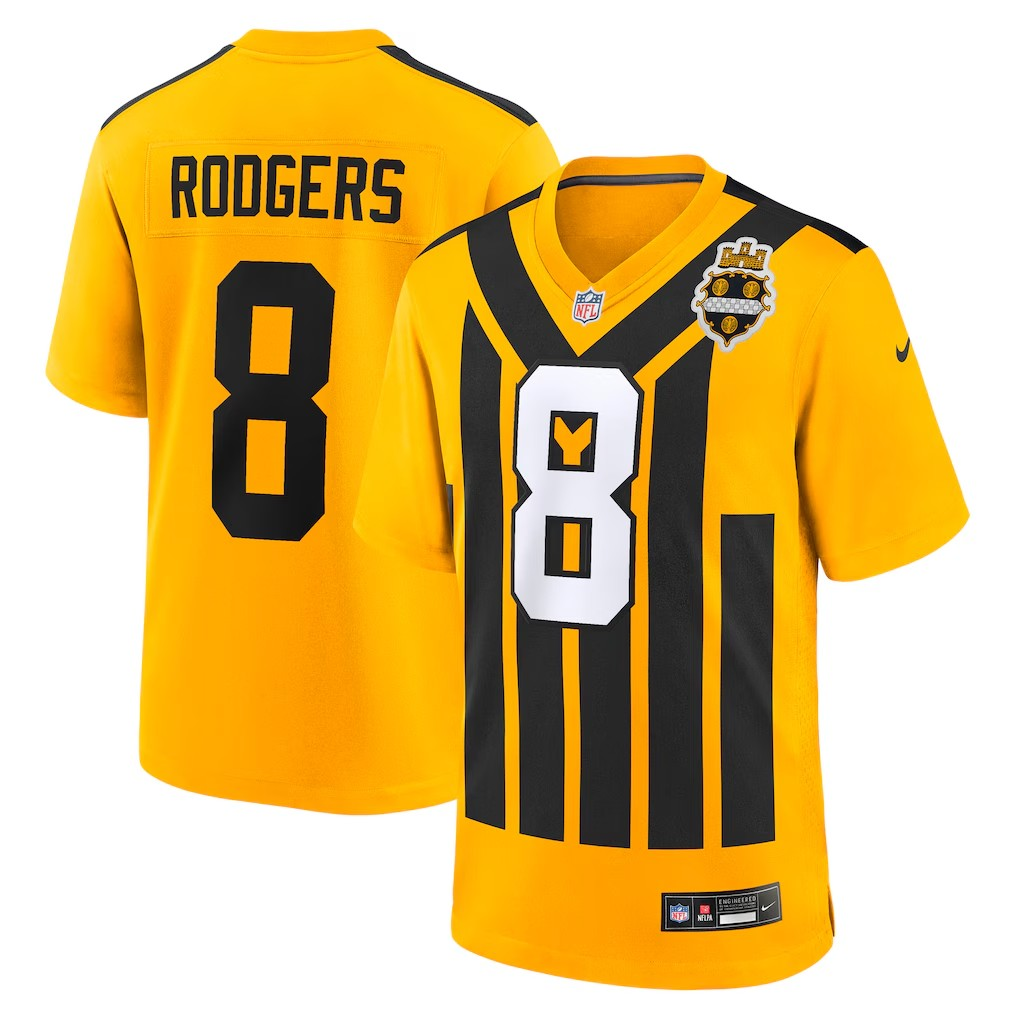 NFL Player Game Jersey Alternate Aaron Rodgers Steelers