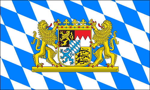Country State Flag 3x5 Bavaria, Germany