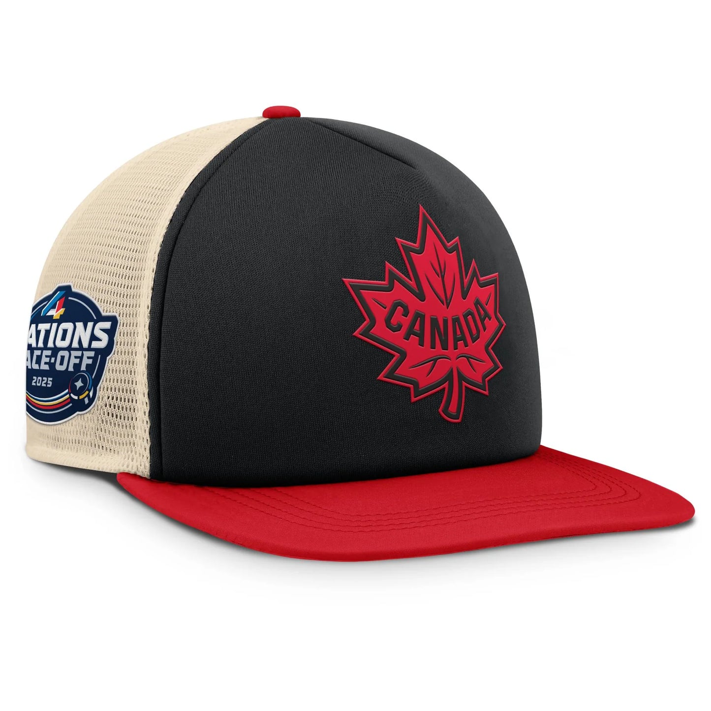 NHL Hat Authentic Pro Snapback Trucker Foam 4-Nations Face-Off Team Canada