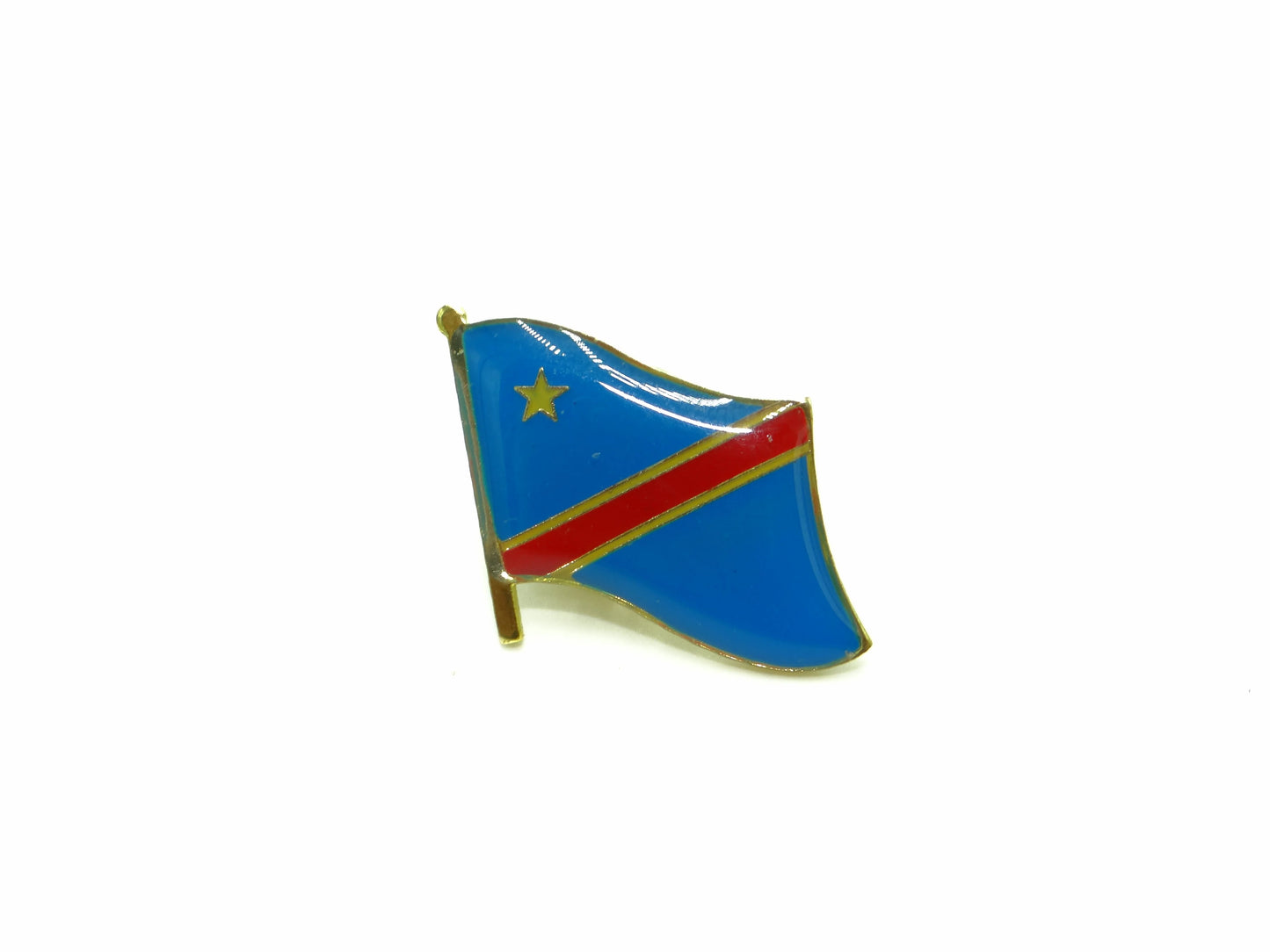 Country Lapel Pin Flag Congo-Kinshasa