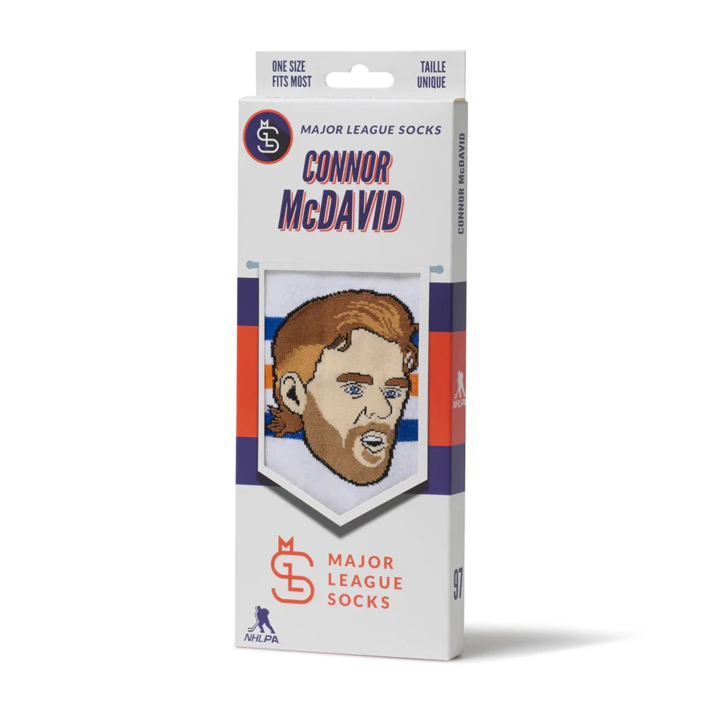NHLPA Player Socks Connor McDavid (White) Oilers