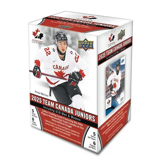 Team Canada Hockey 2025 Blaster Box Trading Cards Upper Deck