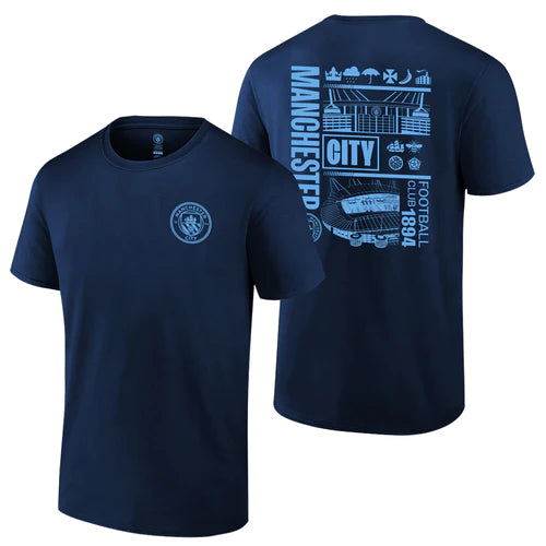 EPL T-Shirt Stadium Manchester City FC (Navy Blue)