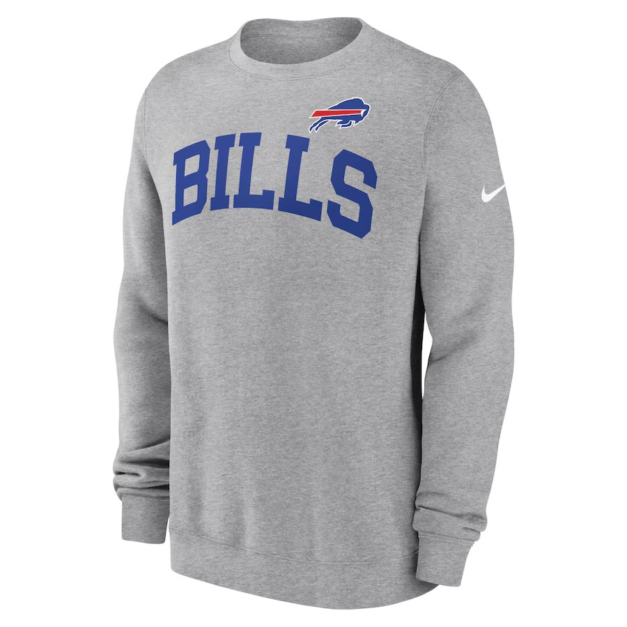 NFL Crew Neck Club Fleece Pullover Sweater Bills