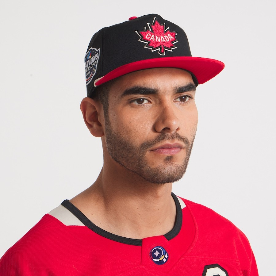 NHL Hat Snapback Black/Red Rope 4 Nations Face-Off Team Canada