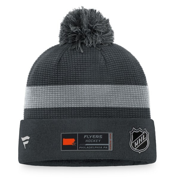 NHL Knit Hat Home Ice Beanie Cuff with Pom 2021 Flyers
