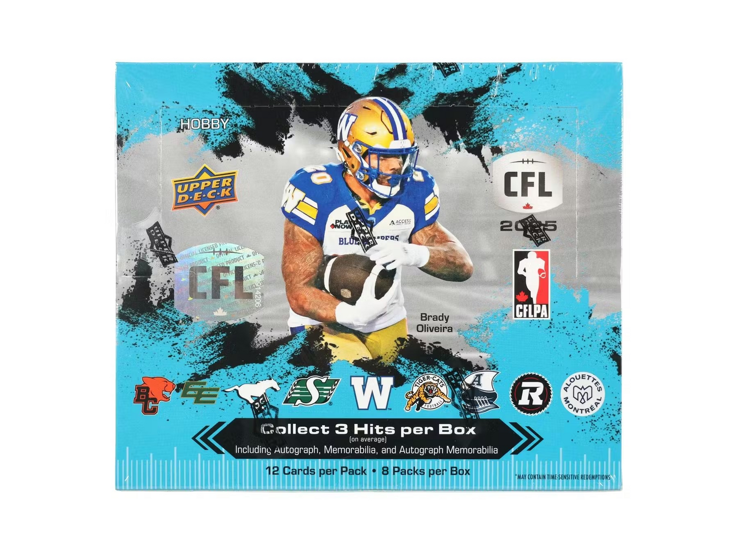CFL Upper Deck 2025 Trading Cards Hobby (Whole Box)