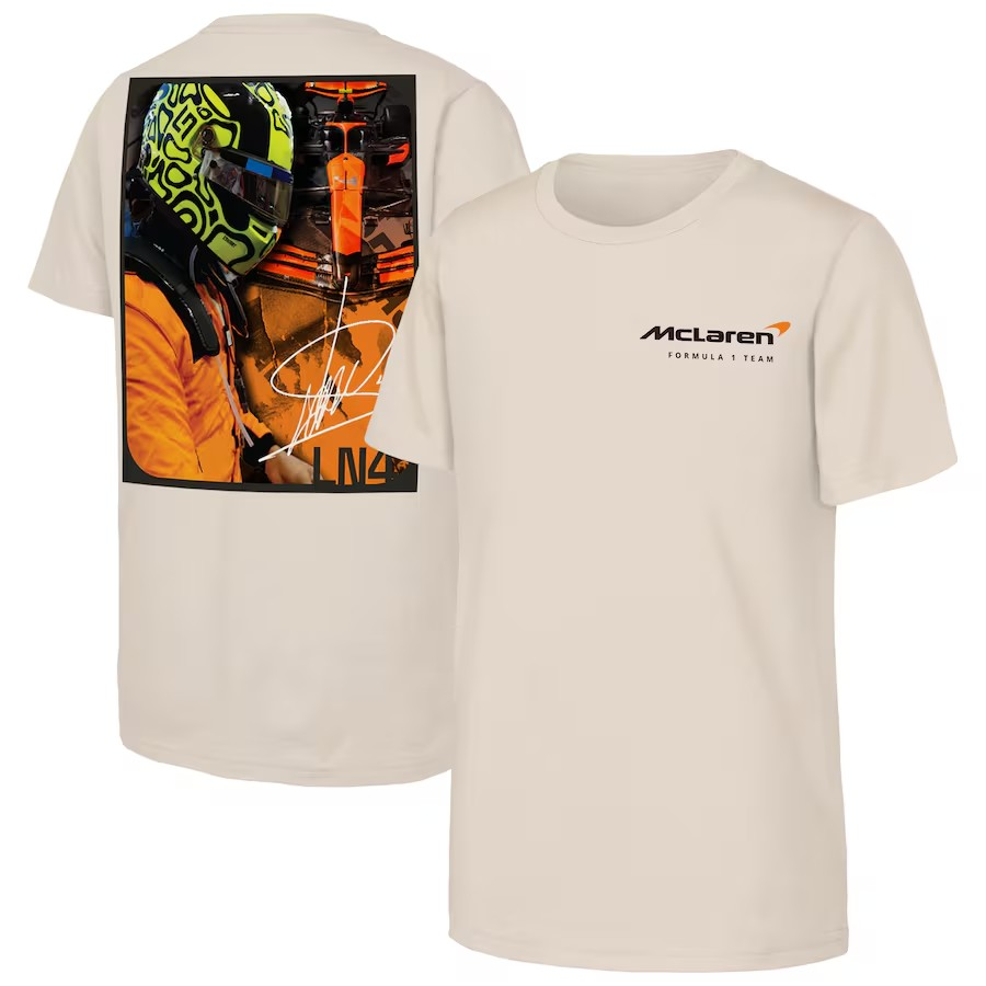 McLaren Formula 1 Youth Driver T-Shirt Lando Norris Signature McLaren Auto Racing
