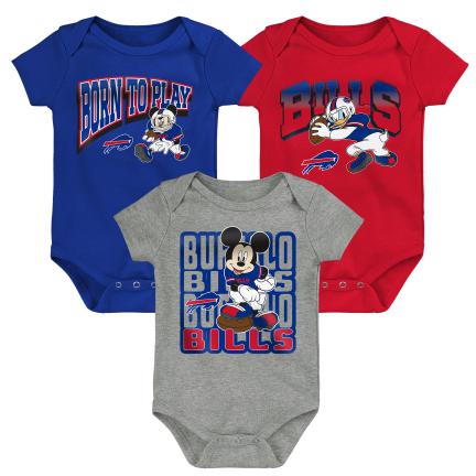 NFL Infant 3Pc Onesie Set Disney Gametime Frenzy Bills