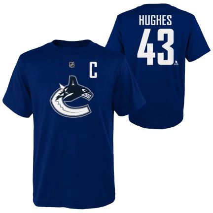 NHL Youth Player T-Shirt Quinn Hughes Canucks