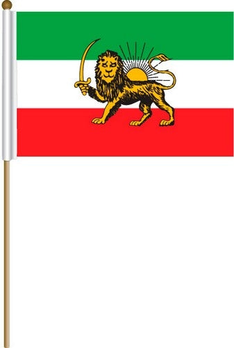 Country Stick Flag 12x18 Iran (1907-1980)