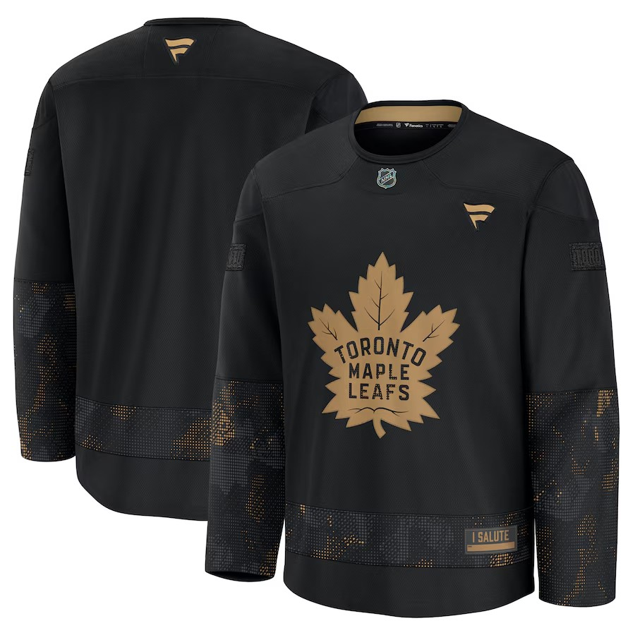 NHL Blank Practice Jersey Military Appreciation Maple Leafs