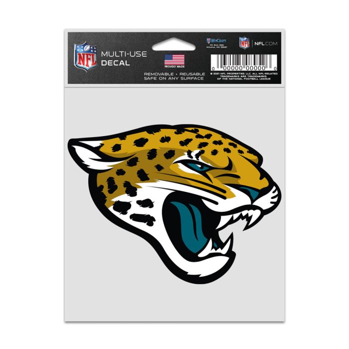 NFL Multi Use Decal 3.75x5 Logo Jaguars
