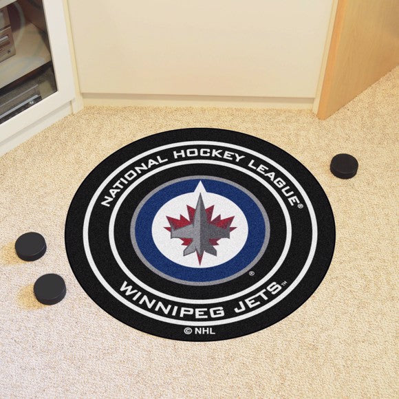 NHL Fan Mat Puck Jets