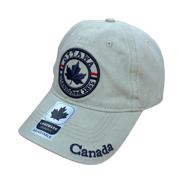 Ottawa Hat Washed Circle Emblem (Khaki)