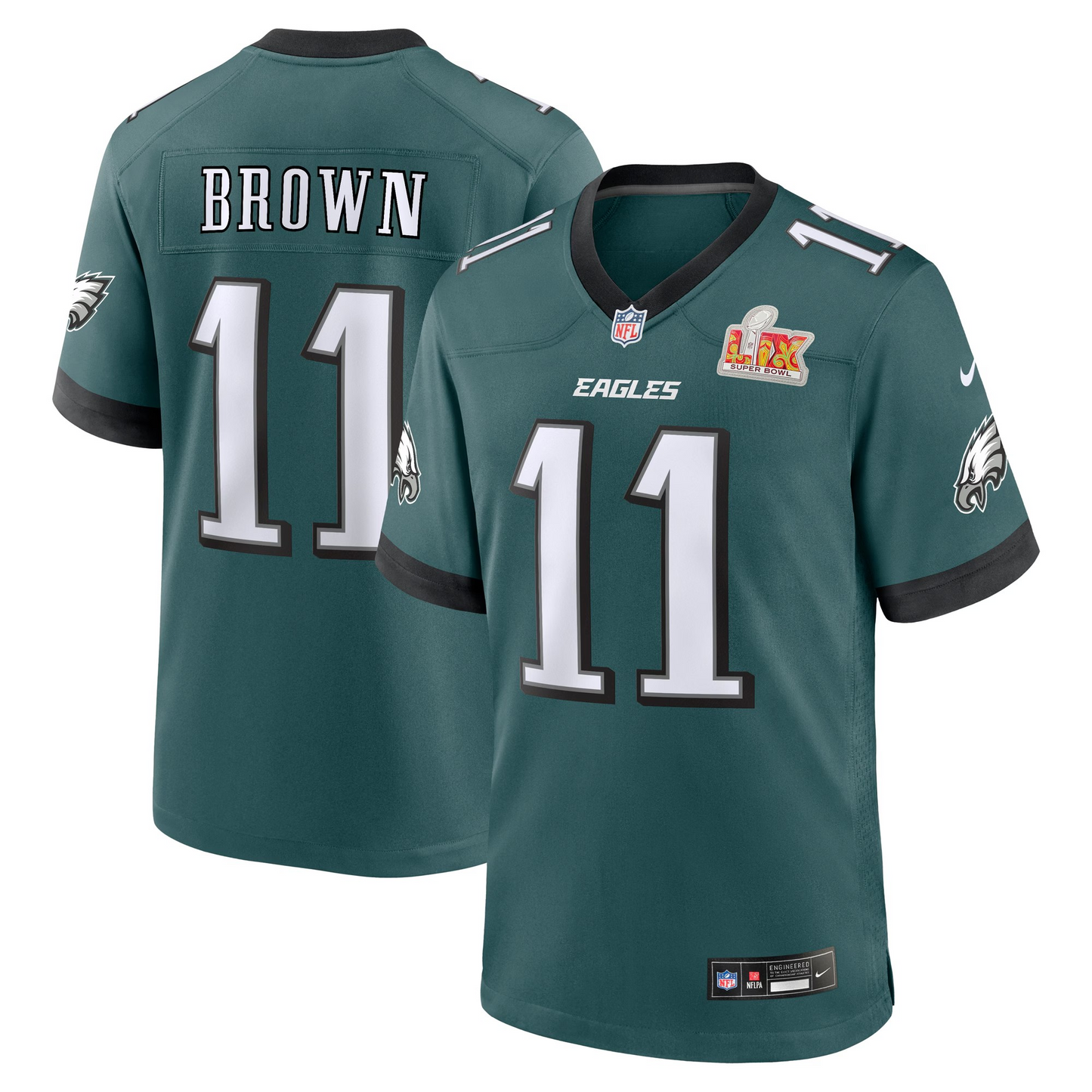NFL Player Game Jersey Super Bowl LIX Home A. J. Brown Eagles
