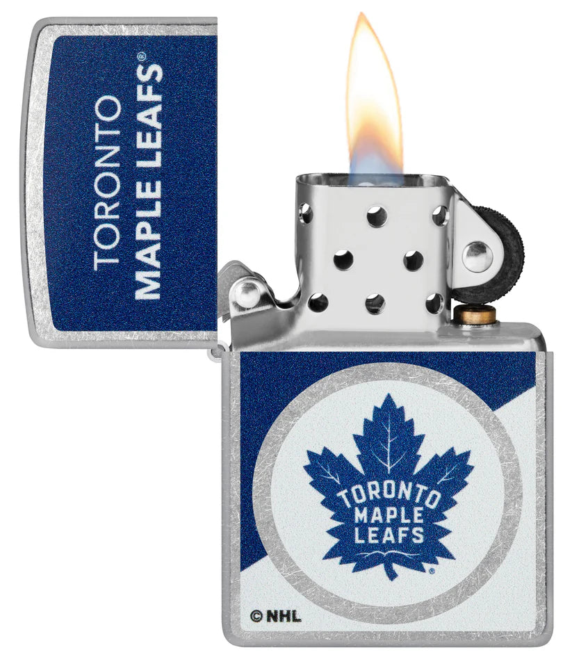 NHL Zippo Lighter Street Chrome Maple Leafs