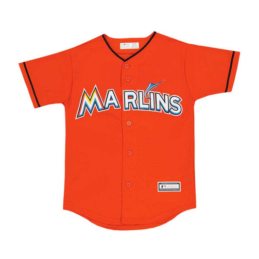 MLB Youth Jersey Blank Alt Orange Marlins