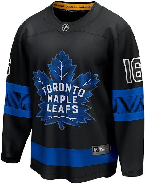 NHL Player Replica Breakaway Jersey Alt Black Reversible Mitch Marner Maple Leafs