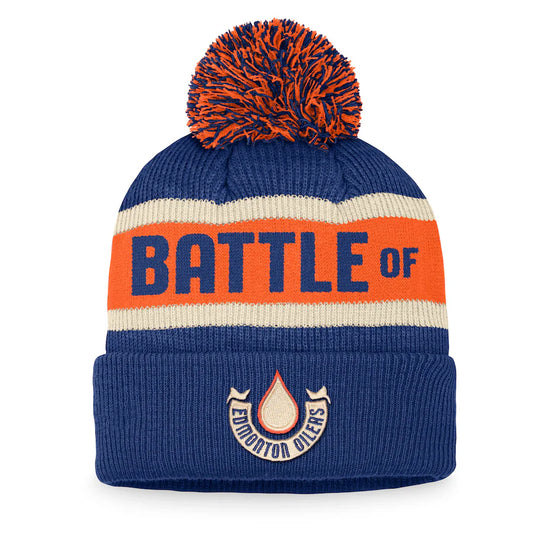NHL Knit Hat Cuffed With Pom Heritage Classic 2023 Oilers