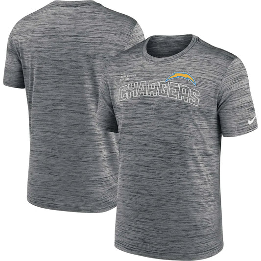 NFL Dri-Fit T-Shirt Performance Velocity Arch Anthracite Chargers