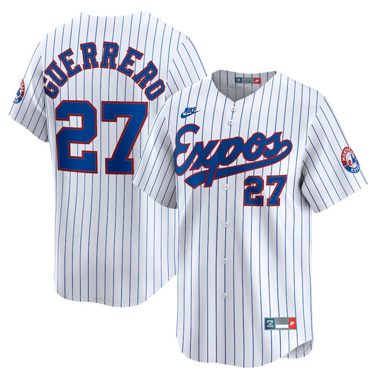 MLB Player Limited Throwback Cooperstown Jersey Vladimir Guerrero Expos