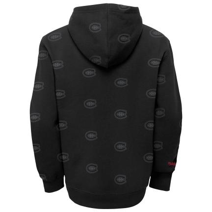 NHL Youth Hoodie Allover Logo Print Canadiens